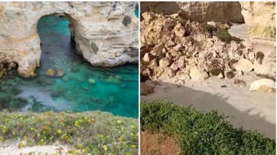 هدية غير متوقعة.. انهيار “قوس العشاق” في إيطاليا