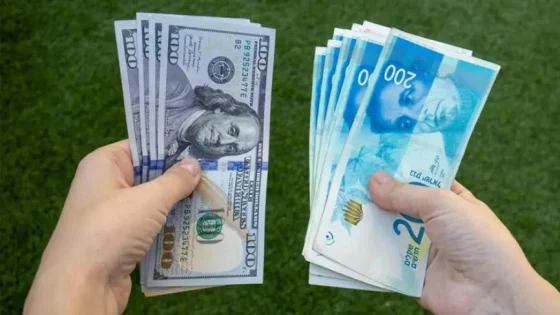 أسعار صرف العملات مقابل الشيكل الإسرائيلي