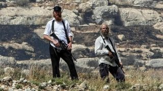 مستوطنون ينصبون خيمة في أراضي “المسعودية” شمال غرب نابلس