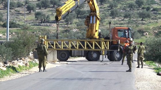 الاحتلال يغلق مدخل سلفيت الشمالي لليوم الثاني على التوالي