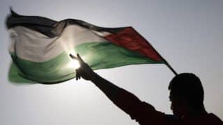 رفع علم دولة فلسطين في مسار الأعلام بفلوريدا الأوروغوانية