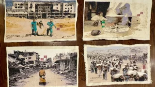 خيوط من دم ودمع.. “جدارية حرب الإبادة” توثق مأساة غزة في بينالي البندقية